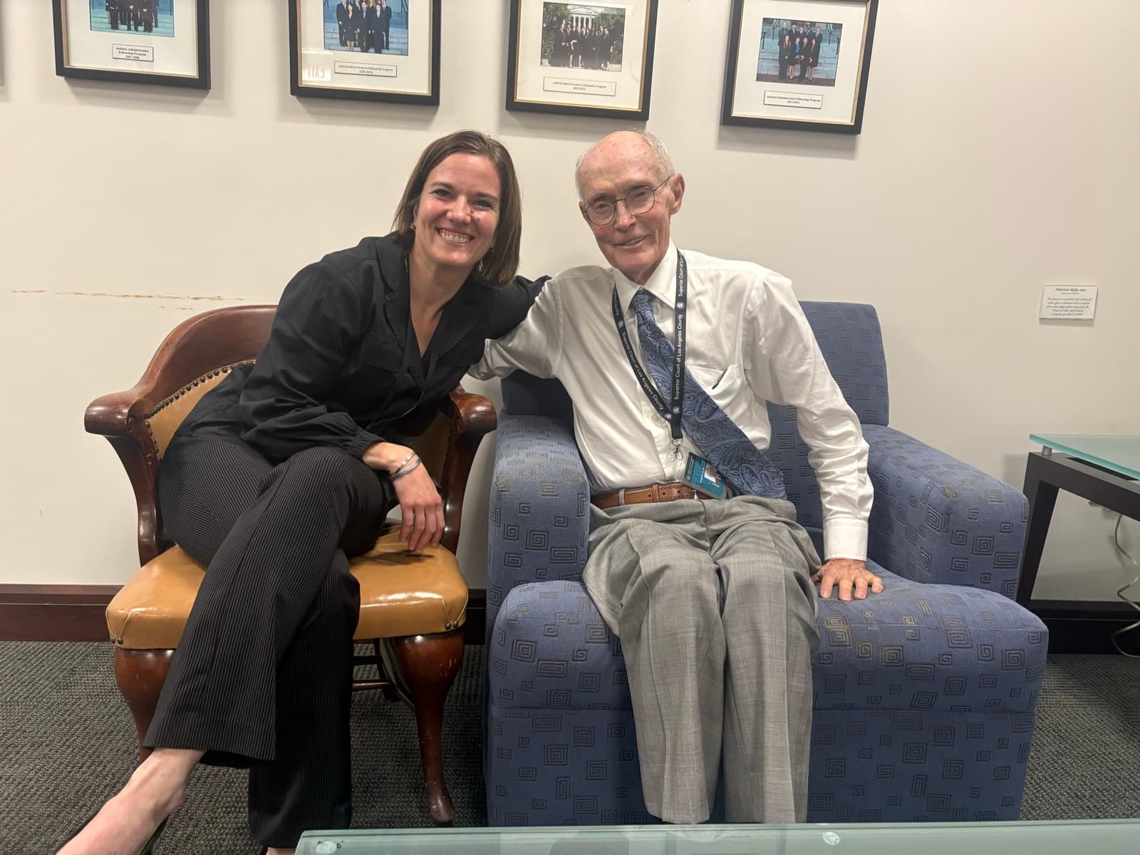 Judge Kim Repecka with Judge Robert Draper